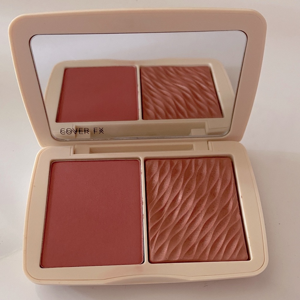 COVER FX monochromatic blush duo matte + Shimner